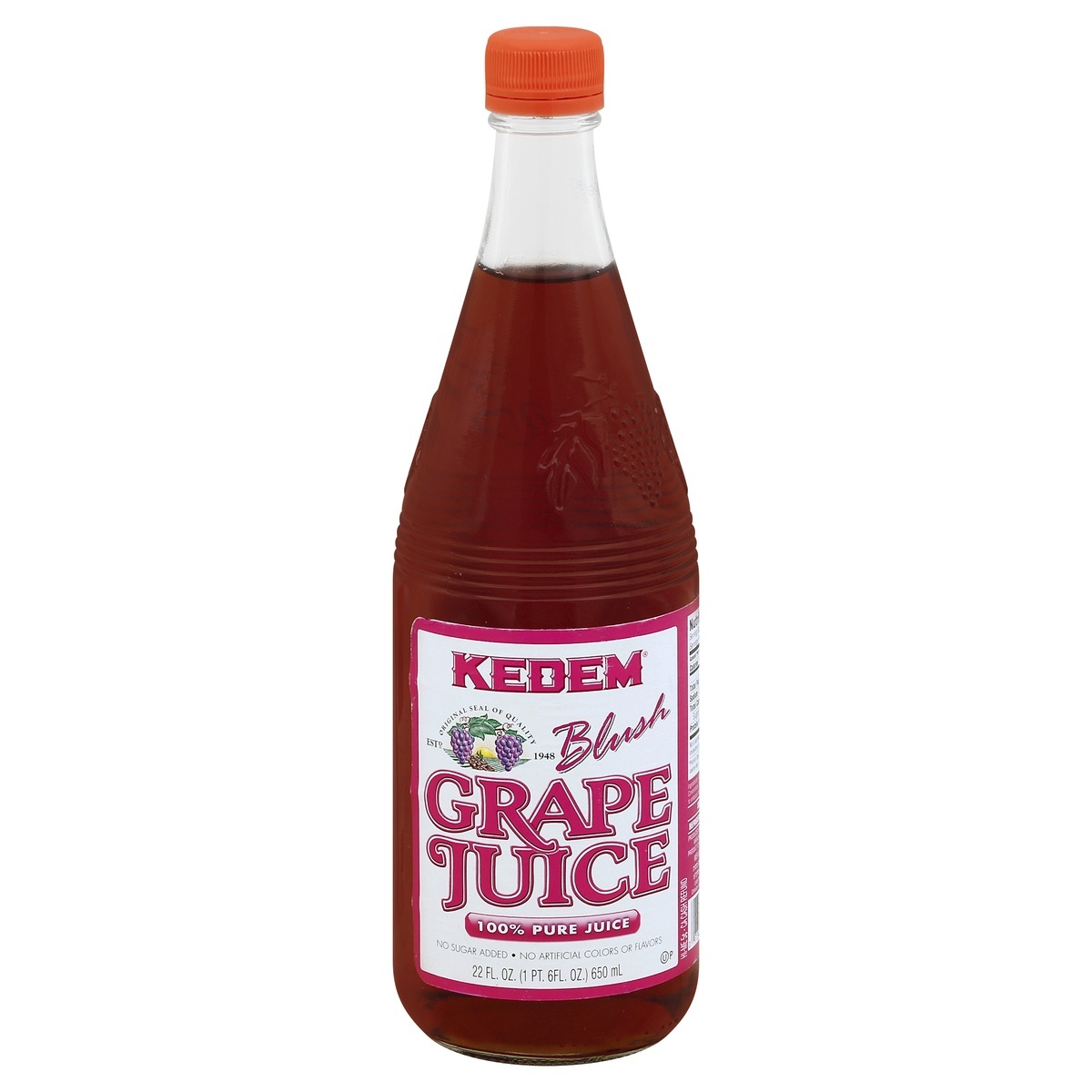 slide 1 of 1, Kedem Blush Grape Juice, 22 fl oz