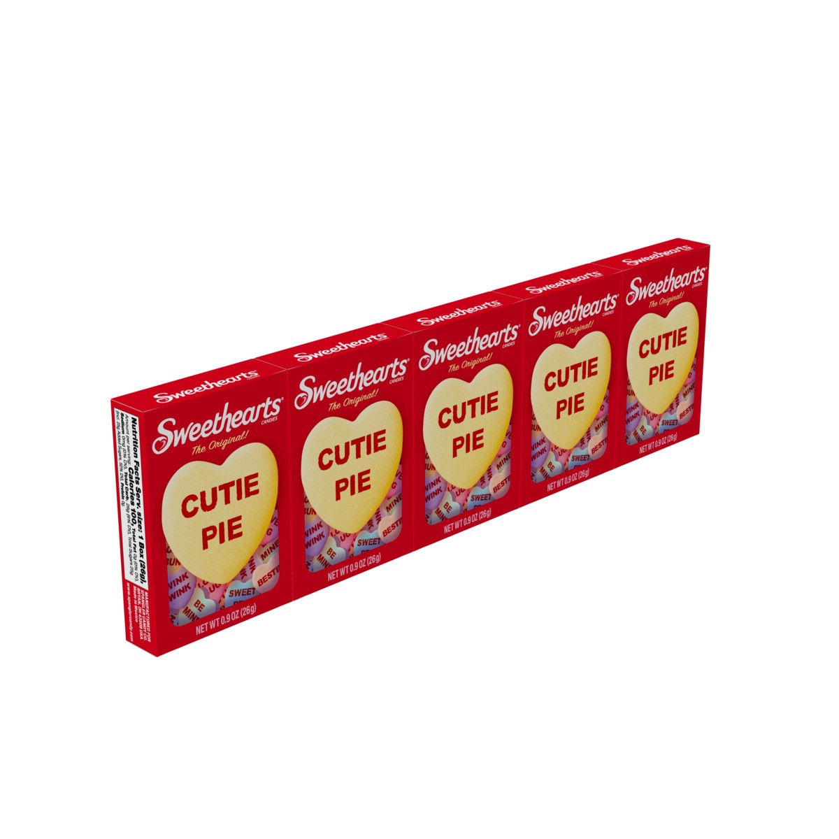 slide 2 of 5, Sweethearts Original Candy Hearts with Conversation /, 5 ct; 0.9 oz