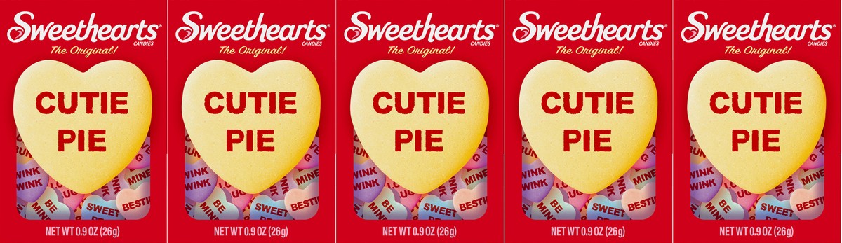 slide 3 of 5, Sweethearts Original Candy Hearts with Conversation /, 5 ct; 0.9 oz