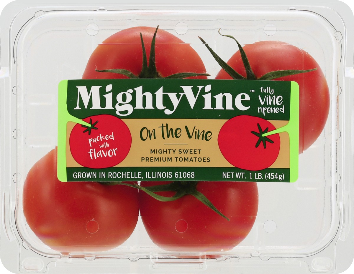 slide 7 of 9, Mightyvine Premium Tomatoes, On The Vine, Mighty Sweet, 1 lb