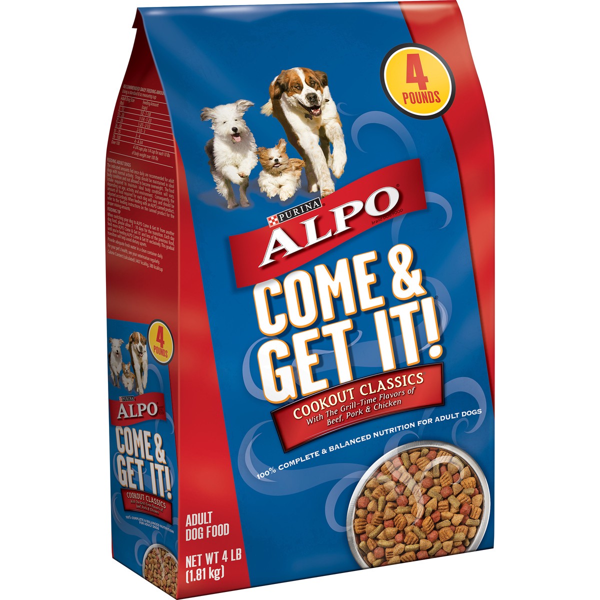 slide 9 of 9, ALPO Purina ALPO Dry Dog Food, Come & Get It! Cookout Classics, 4 lb