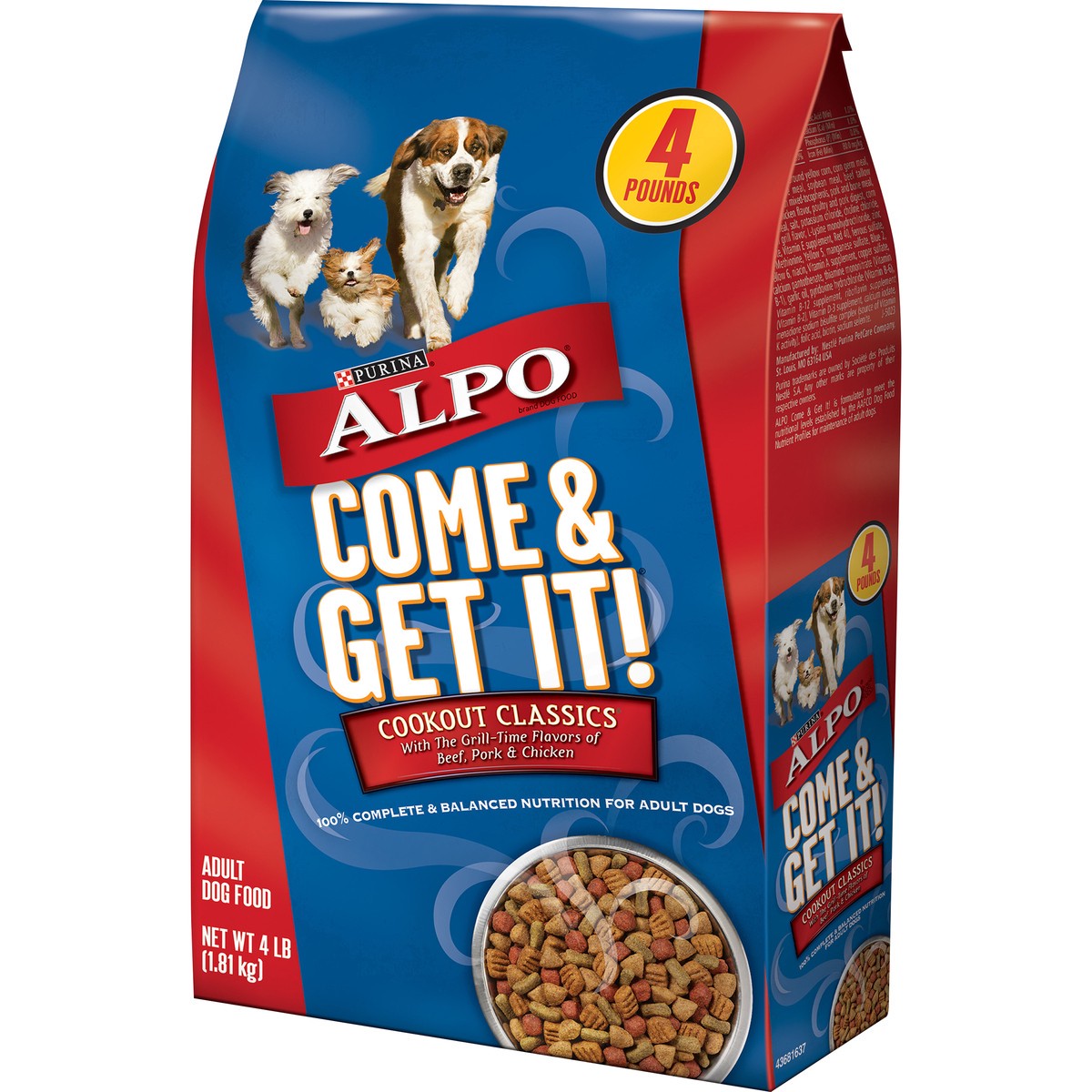 slide 8 of 9, ALPO Purina ALPO Dry Dog Food, Come & Get It! Cookout Classics, 4 lb