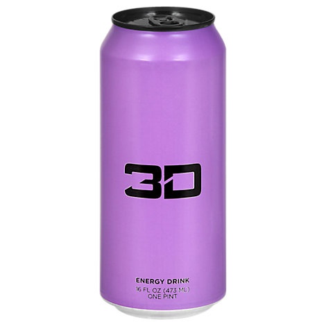 slide 1 of 1, 3D Drink Energy Purple, 16 fl oz