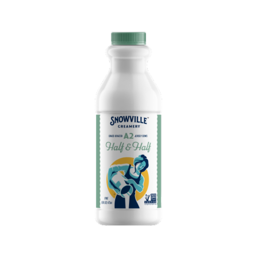 slide 1 of 1, Snowville Creamery Half & Half, 16 fl oz