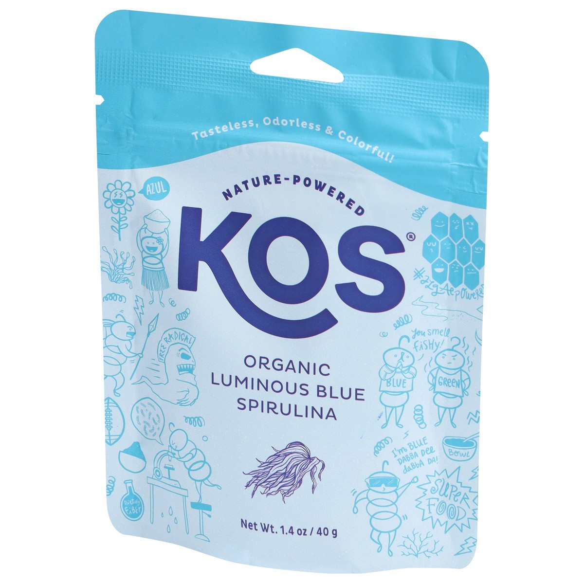 slide 3 of 9, KOS Organic Luminous Blue Spirulina 1.4 oz, 1.4 oz