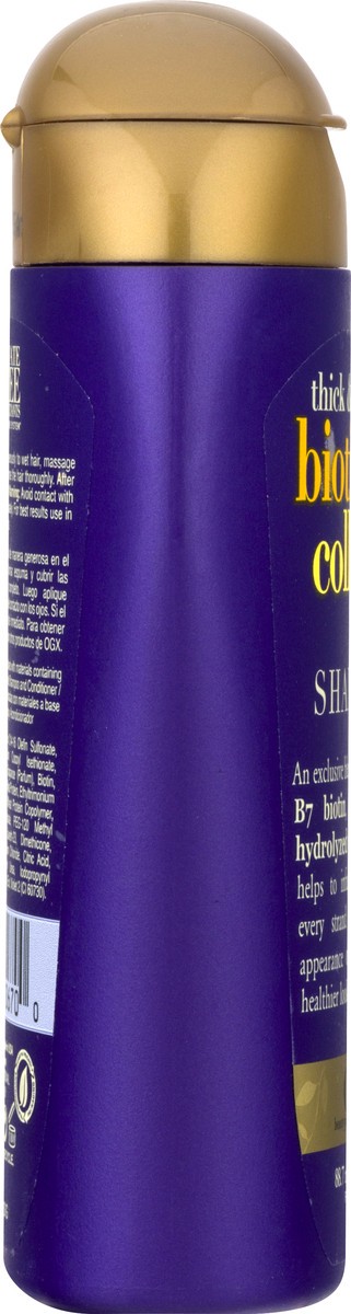 slide 2 of 11, OGX Thick & Full Biotin & Collagen Shampoo 3 oz, 3 oz