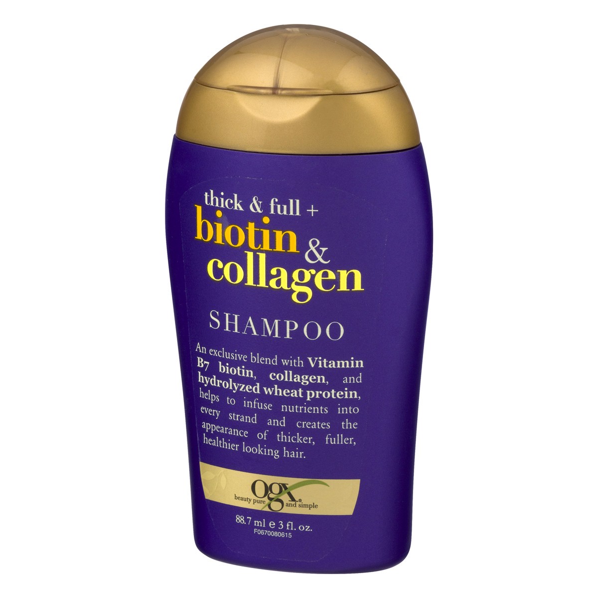 slide 8 of 11, OGX Thick & Full Biotin & Collagen Shampoo 3 oz, 3 oz