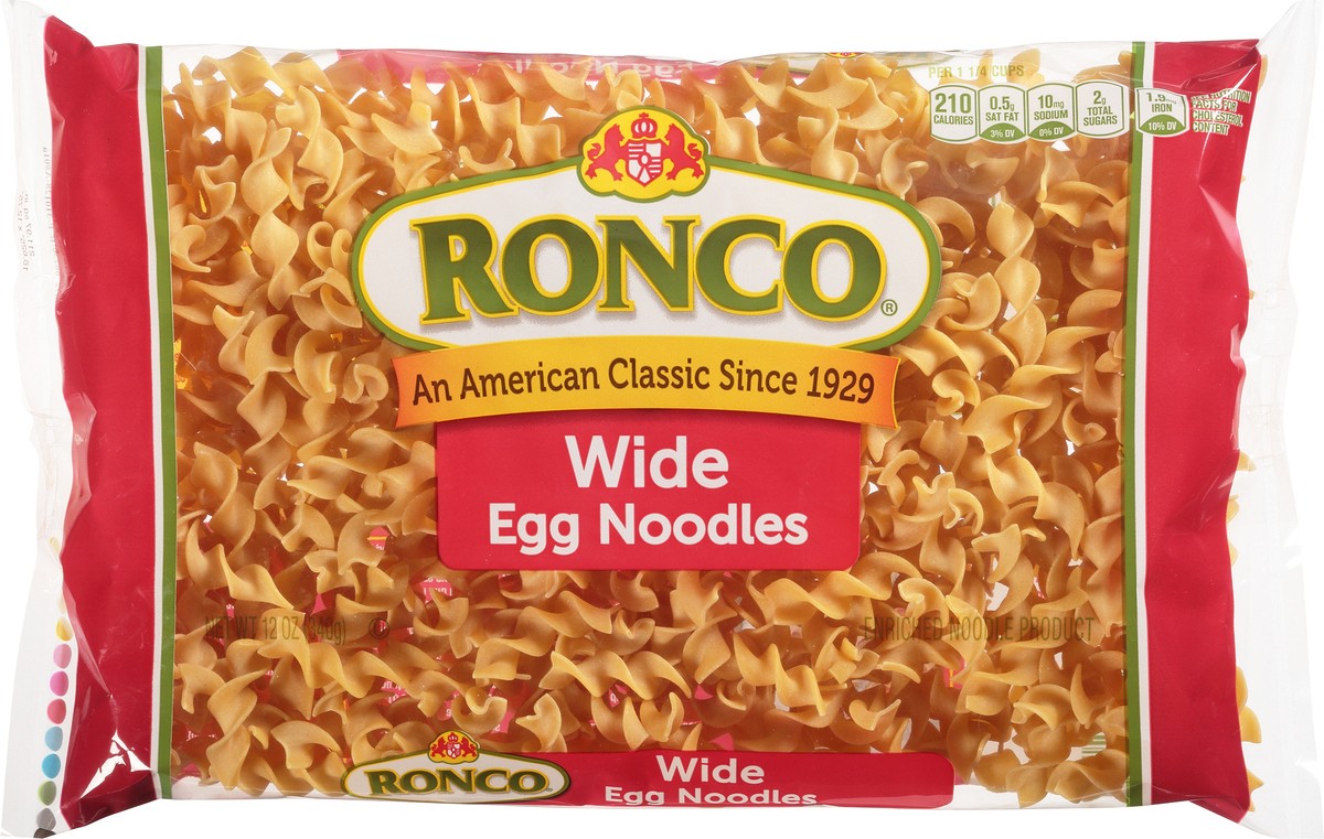 slide 11 of 14, Ronco Wide Egg Noodles 12 oz, 12 oz