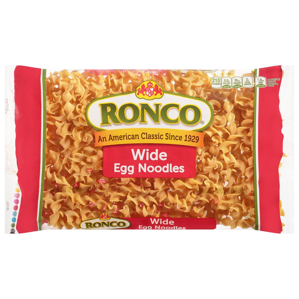 slide 13 of 14, Ronco Wide Egg Noodles 12 oz, 12 oz