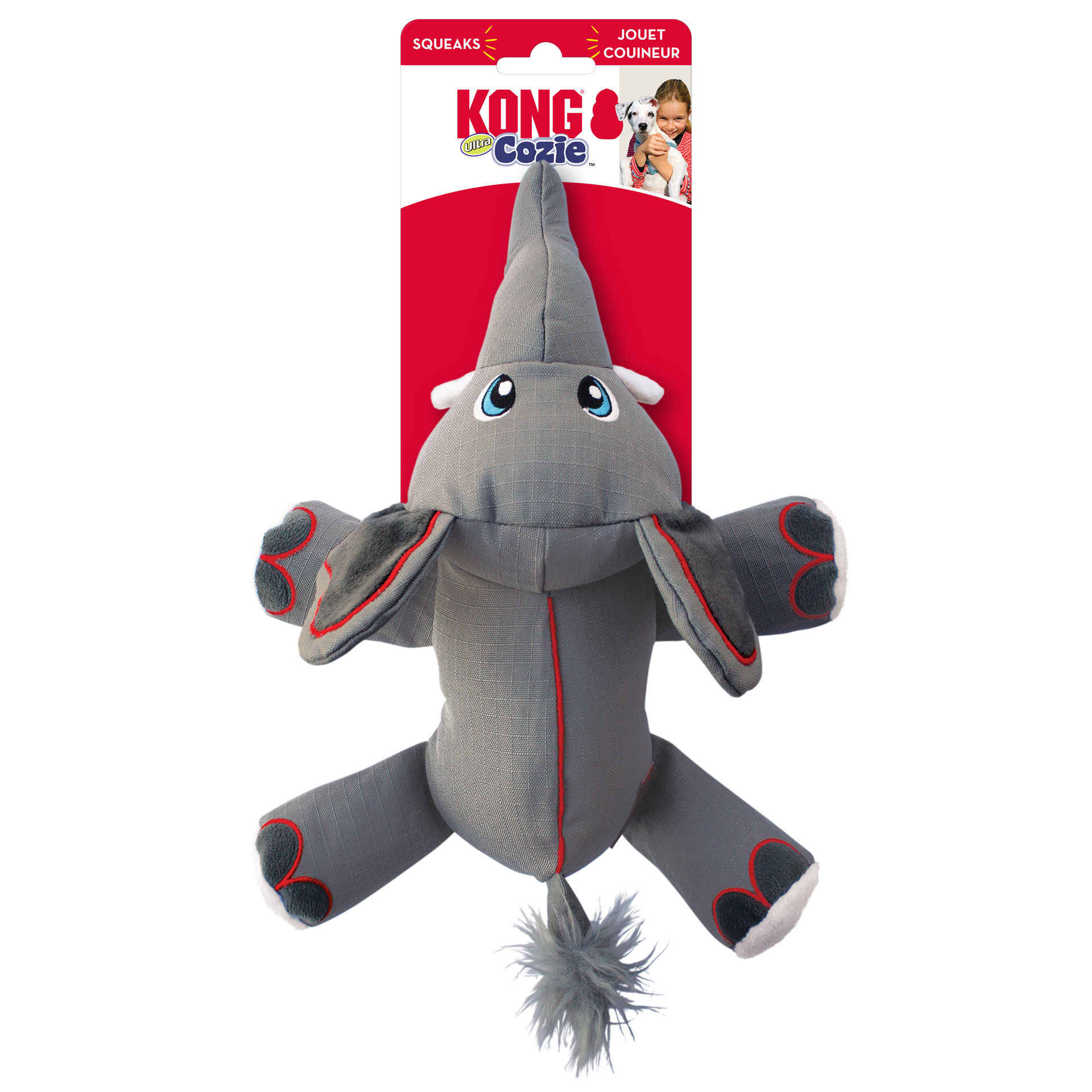 slide 2 of 4, Kong Ultra Cozie Elephant Toy, 1 ct