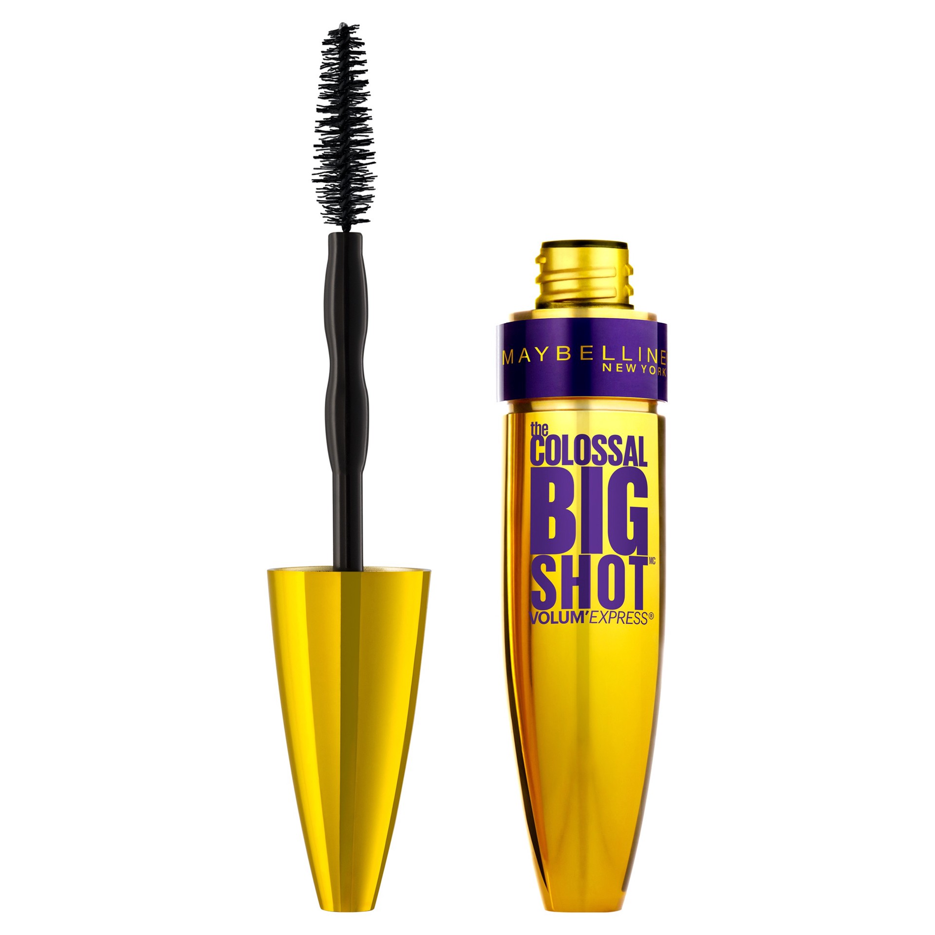 slide 1 of 6, Maybelline Volum' Express Colossal Big Shot Waterproof Mascara - 225 Brownish Black - 0.33oz, 1 ct