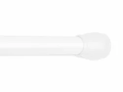 Maytex Luminex Aluminum Tension Shower Curtain Rod - White