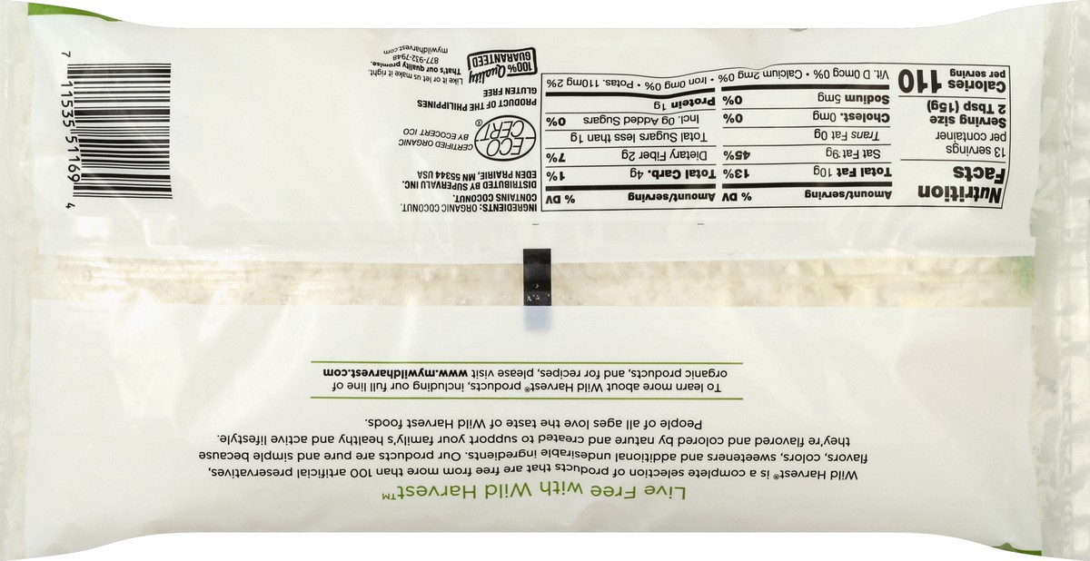 slide 2 of 7, Wild Harvest Unsweetened Coconut Flakes Org - 7 oz, 7 oz