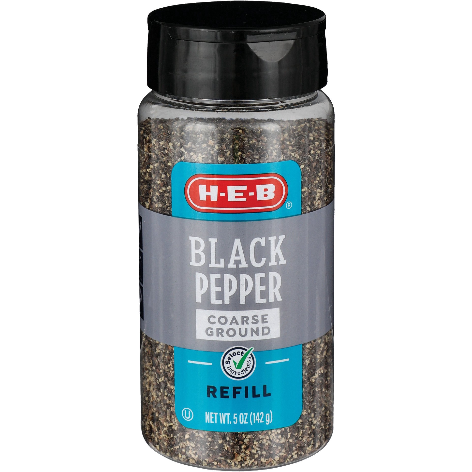 slide 1 of 1, H-E-B Coarse Ground Black Pepper Refill, 5 oz