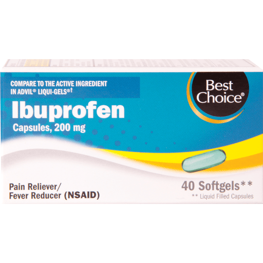 slide 1 of 1, Best Choice Ibuprofen Liquid Gels, 40 ct