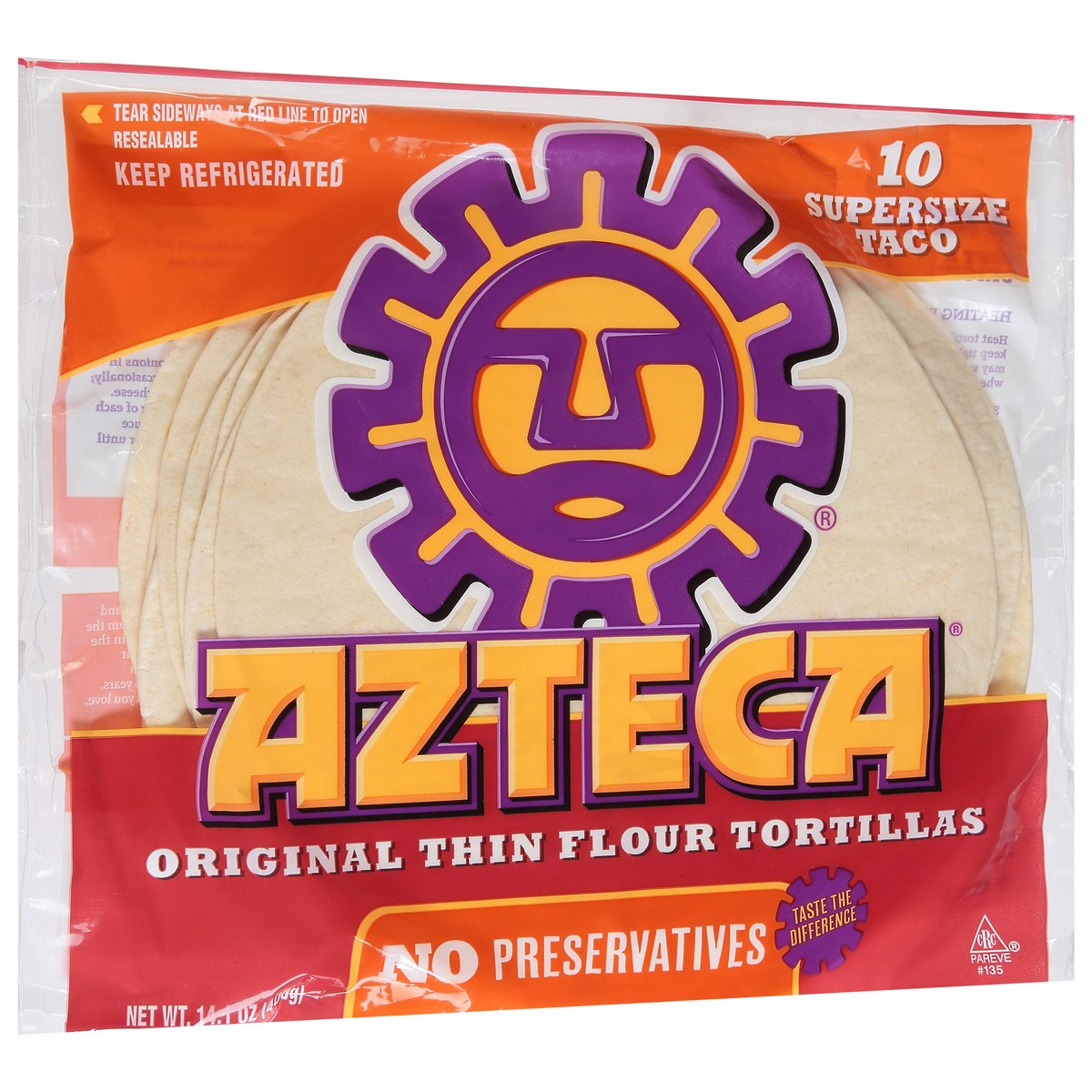 slide 7 of 9, Azteca Supersize Flour Tortillas, 14.1 oz