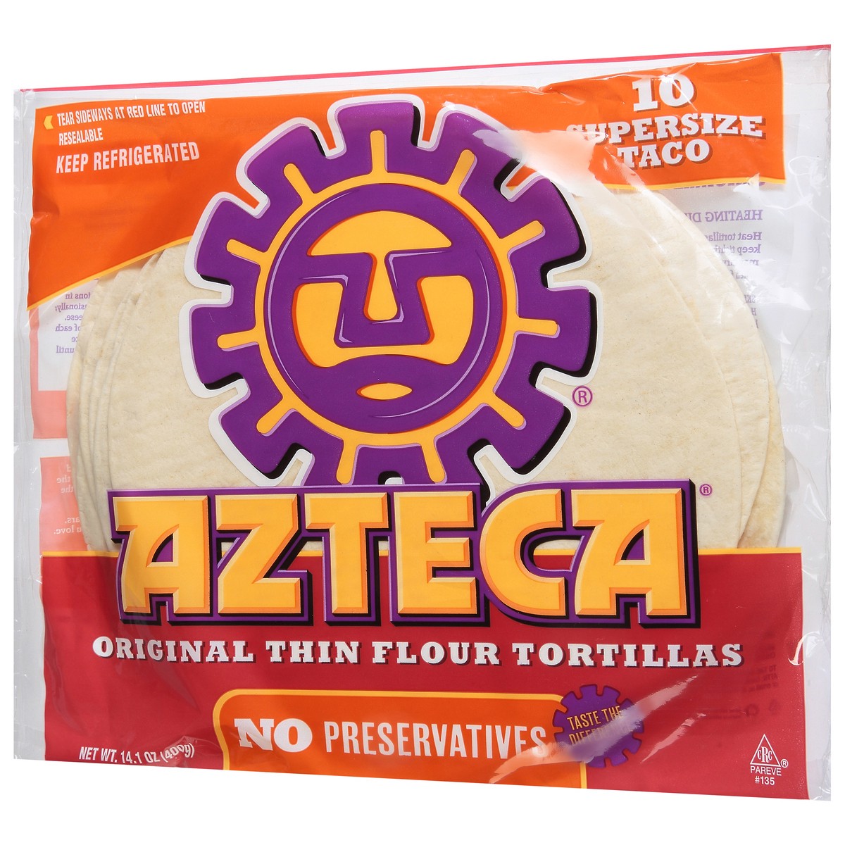 slide 3 of 9, Azteca Supersize Flour Tortillas, 14.1 oz