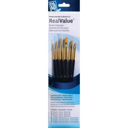 Princeton Synthetic Gold Taklon Real Value Brush Set