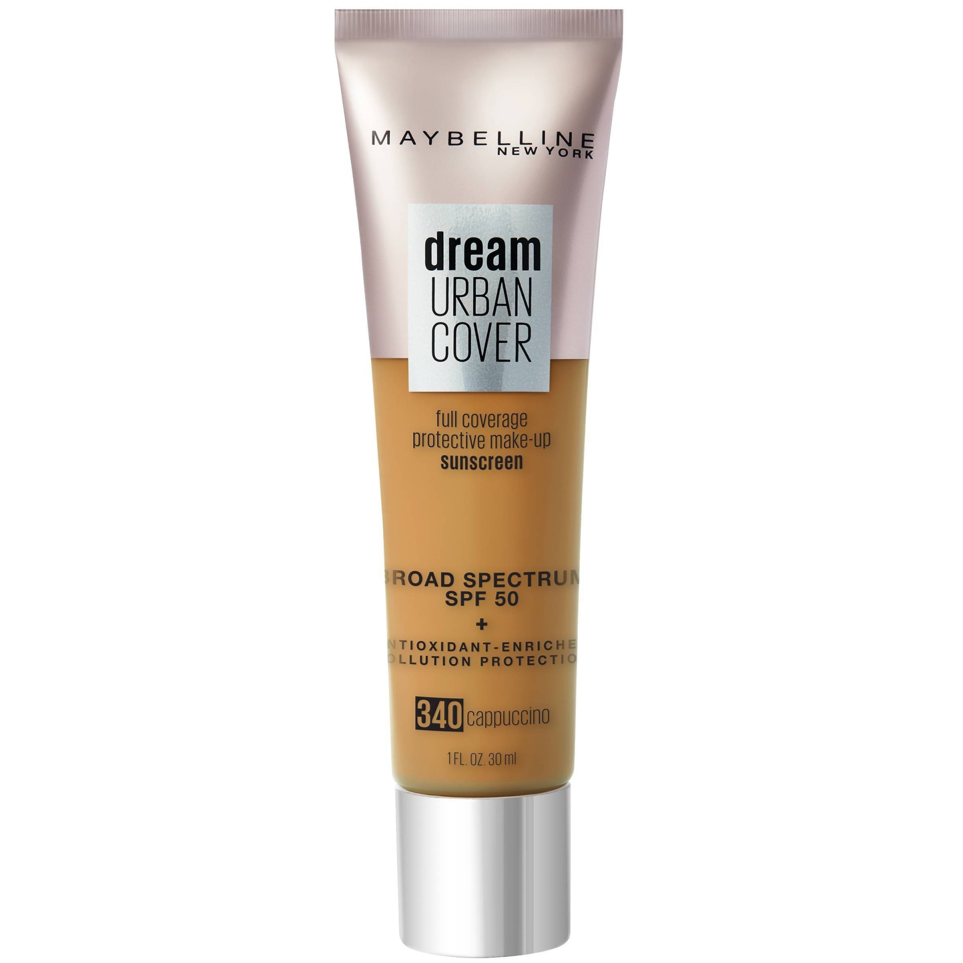 slide 1 of 1, Maybelline Urban Cover Foundation Cappuccino, 1 fl oz