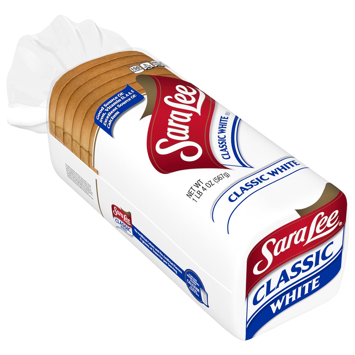 slide 3 of 9, Sara Lee Classic Bread, 20 oz, Plain White Bread, Bag, 20 oz