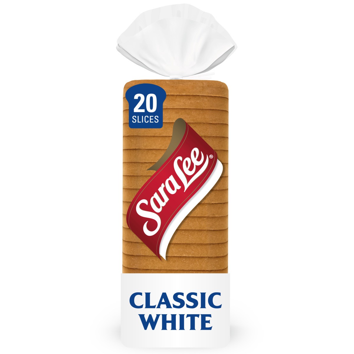 slide 1 of 9, Sara Lee Classic Bread, 20 oz, Plain White Bread, Bag, 20 oz