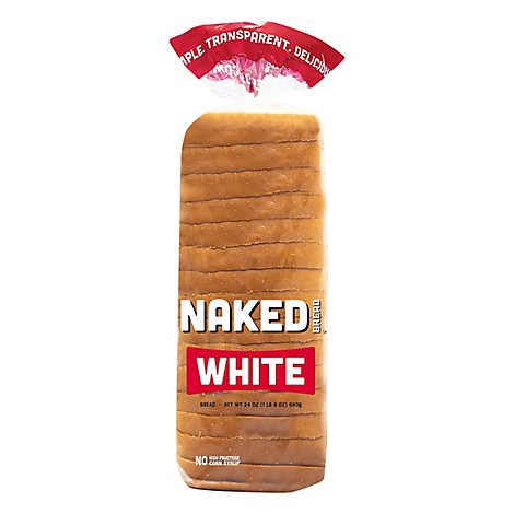 slide 1 of 1, Naked Bread White - 24 Oz, 24 oz