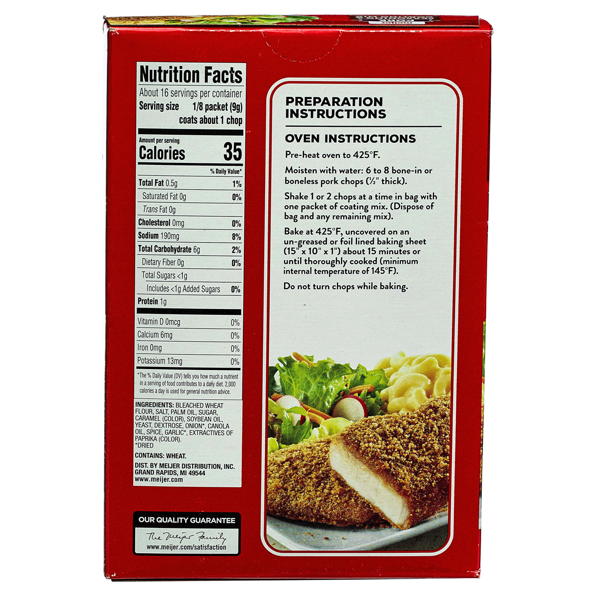 slide 2 of 2, Meijer Pork Seasoning Coating Mix, 5 oz