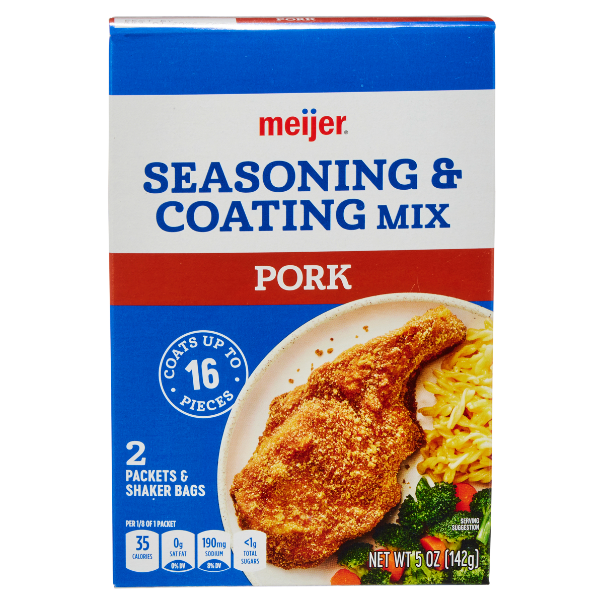 slide 1 of 2, Meijer Pork Seasoning Coating Mix, 5 oz