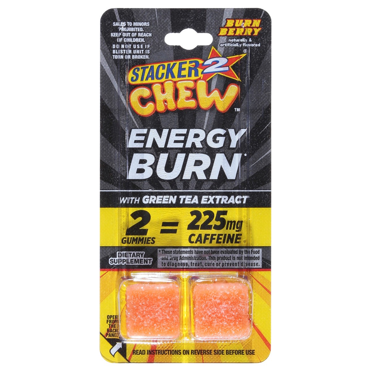 slide 3 of 4, Stacker2 Chew Energy Burn, 2 ct
