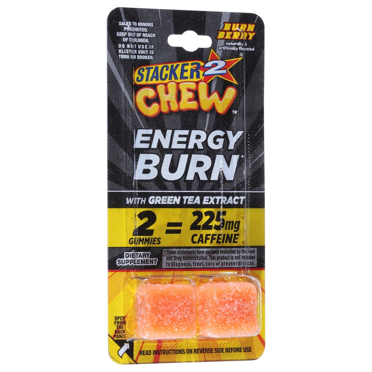 slide 4 of 4, Stacker2 Chew Energy Burn, 2 ct