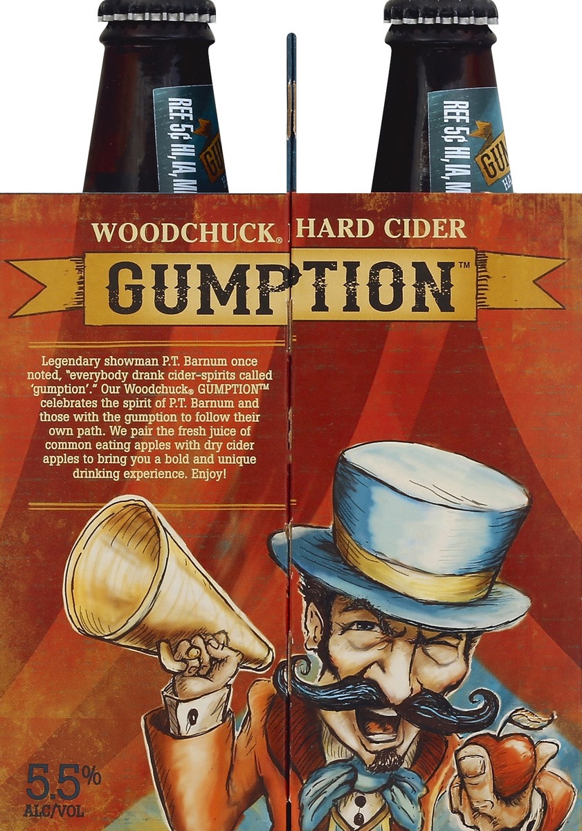 slide 4 of 4, Woodchuck Gumption Hard Cider / Bottles, 6 ct; 12 oz