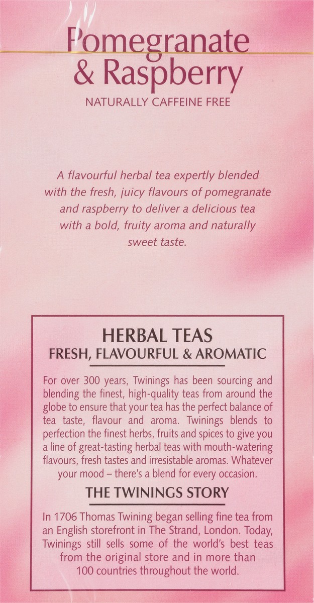 slide 9 of 9, Twinings Tea Bags Flavoured Pomegranate & Raspberry Herbal Tea - 20 ct, 20 ct