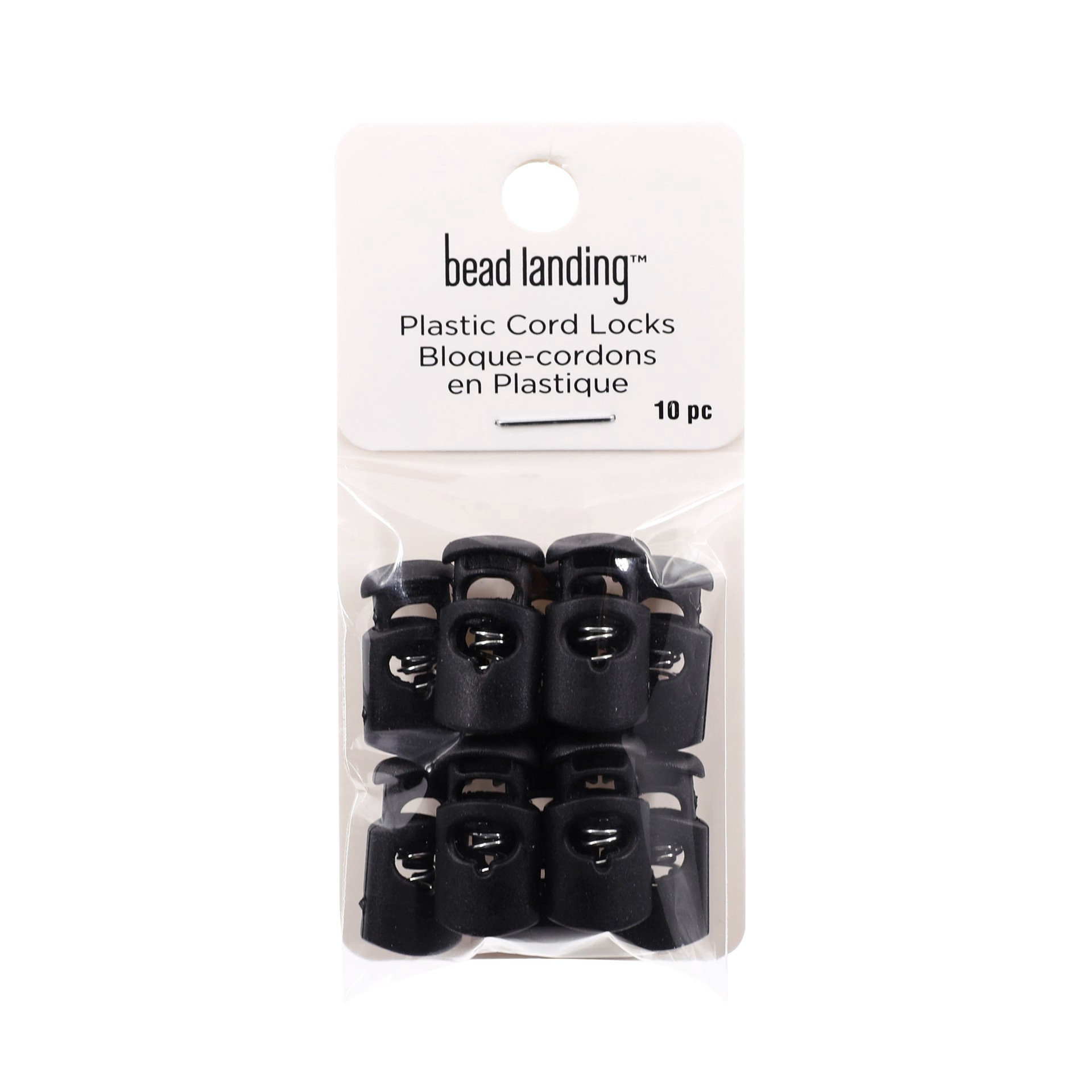slide 5 of 5, 11mm X 21mm Plastic Cord Locks, 10ct. By Bead Landing, 11mm