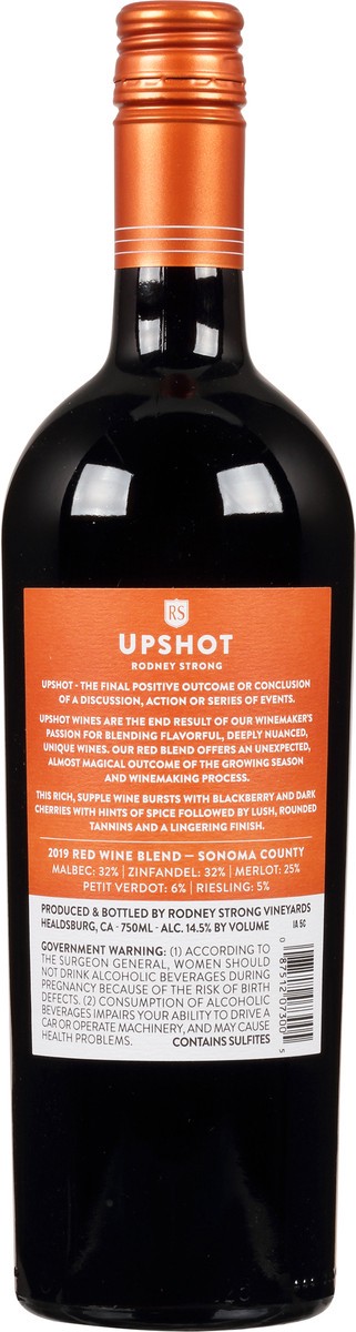 slide 2 of 11, Upshot Sonoma County Red Wine Blend 750 ml Bottle, 750 ml