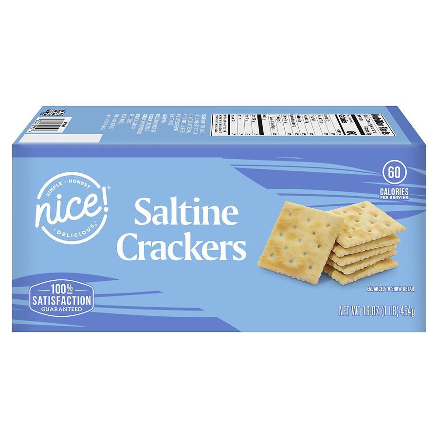 slide 3 of 3, Nice! Saltine Crackers, 16 oz