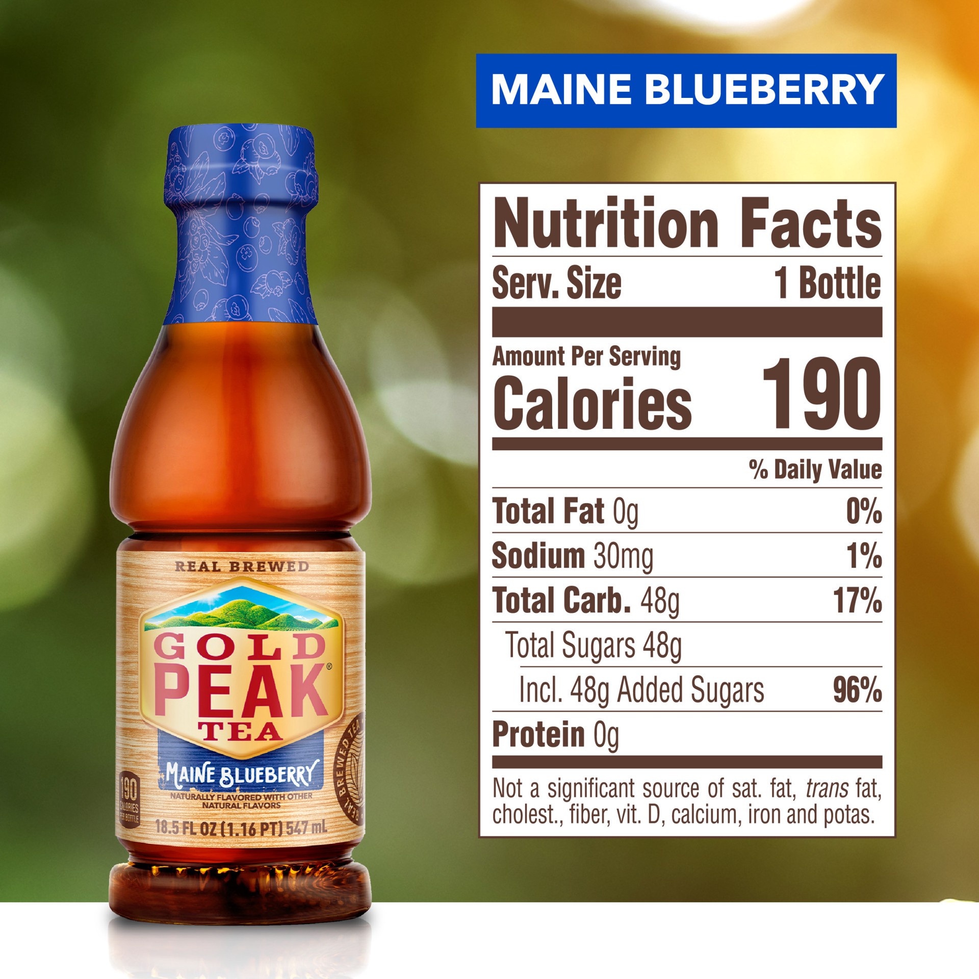 slide 7 of 11, Gold Peak Teas Maine Blueberry, 18.5 fl oz