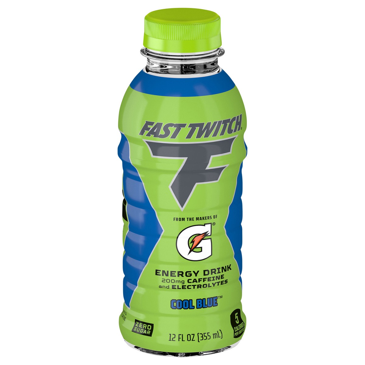 slide 2 of 4, Fast Twitch Zero Sugar Energy Drink Cool Blue 12 Fl Oz, 12 fl oz