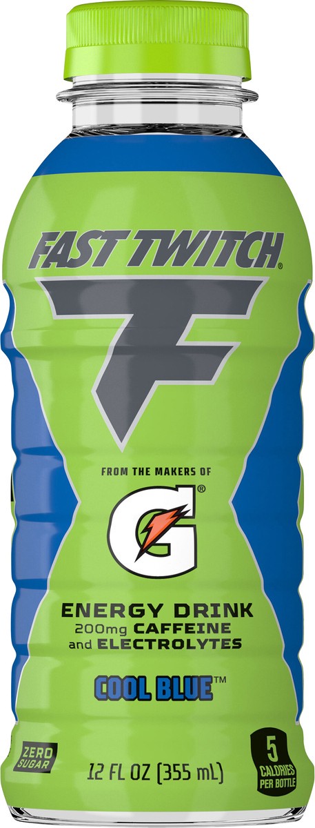 slide 4 of 4, Fast Twitch Zero Sugar Energy Drink Cool Blue 12 Fl Oz, 12 fl oz