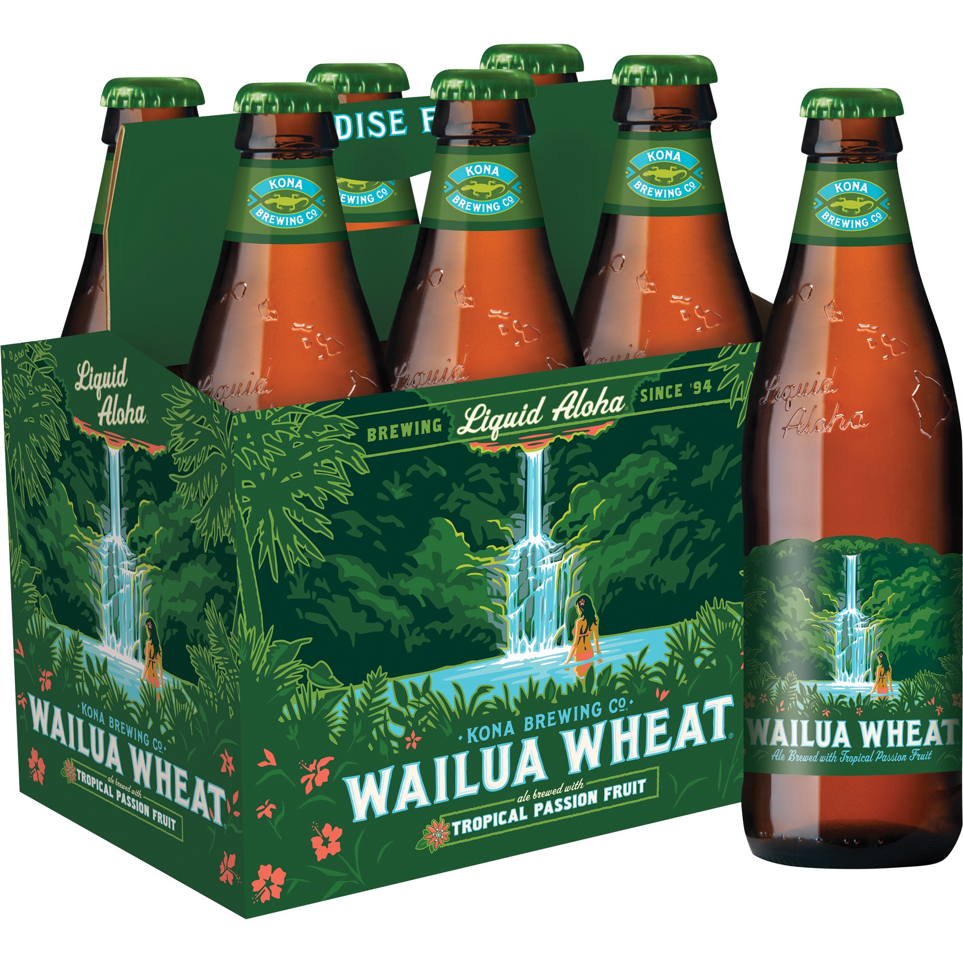 slide 1 of 4, Kona Brewing Co. Wailua Wheat Ale, 6 Pack 12 fl. oz. Bottles, 6 ct; 12 oz