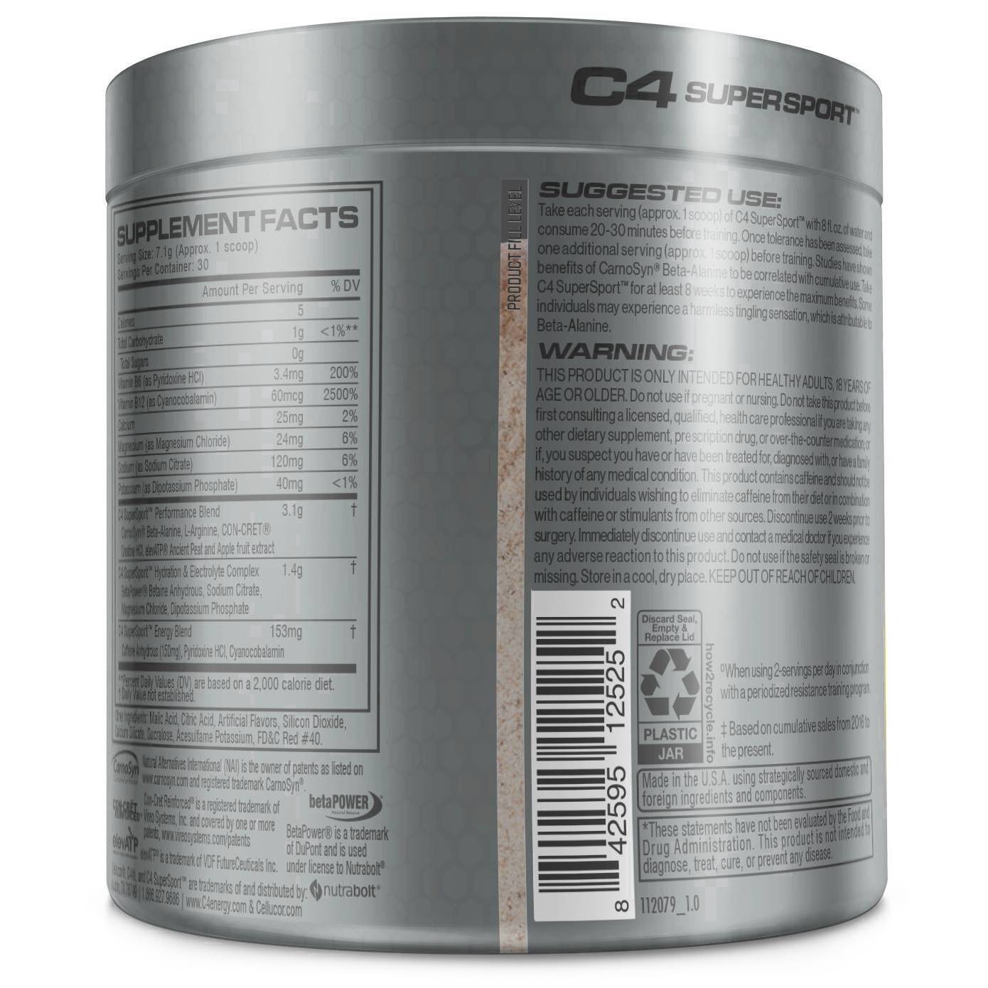 slide 18 of 26, C4 Sport Cellucor C4 SuperSport Pre-Workout - Watermelon, 7.5 oz