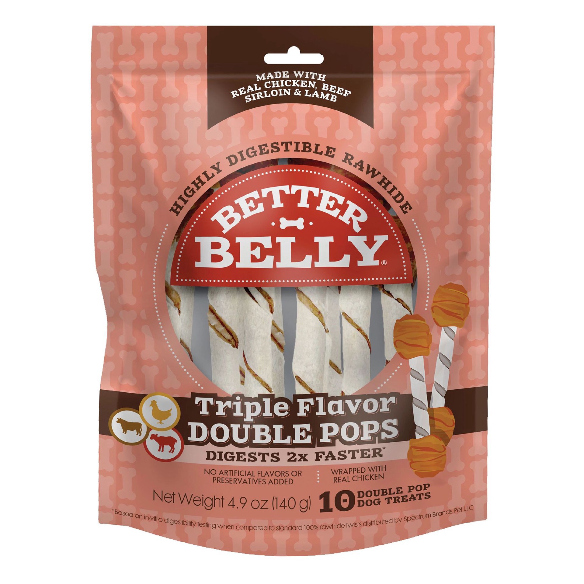 slide 1 of 1, Better Belly Triple Flavor Double Pops 6.1 Oz, 6.1 oz