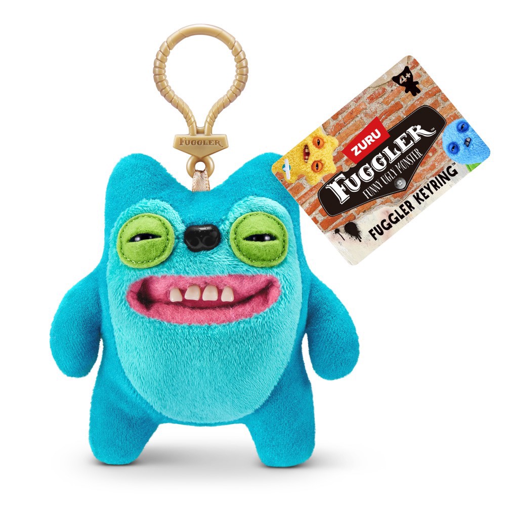 slide 2 of 6, Zuru Fuggle Key Rings® 5-inch Assortment Series 5 Greedy Grinner - Teal, 1 ct