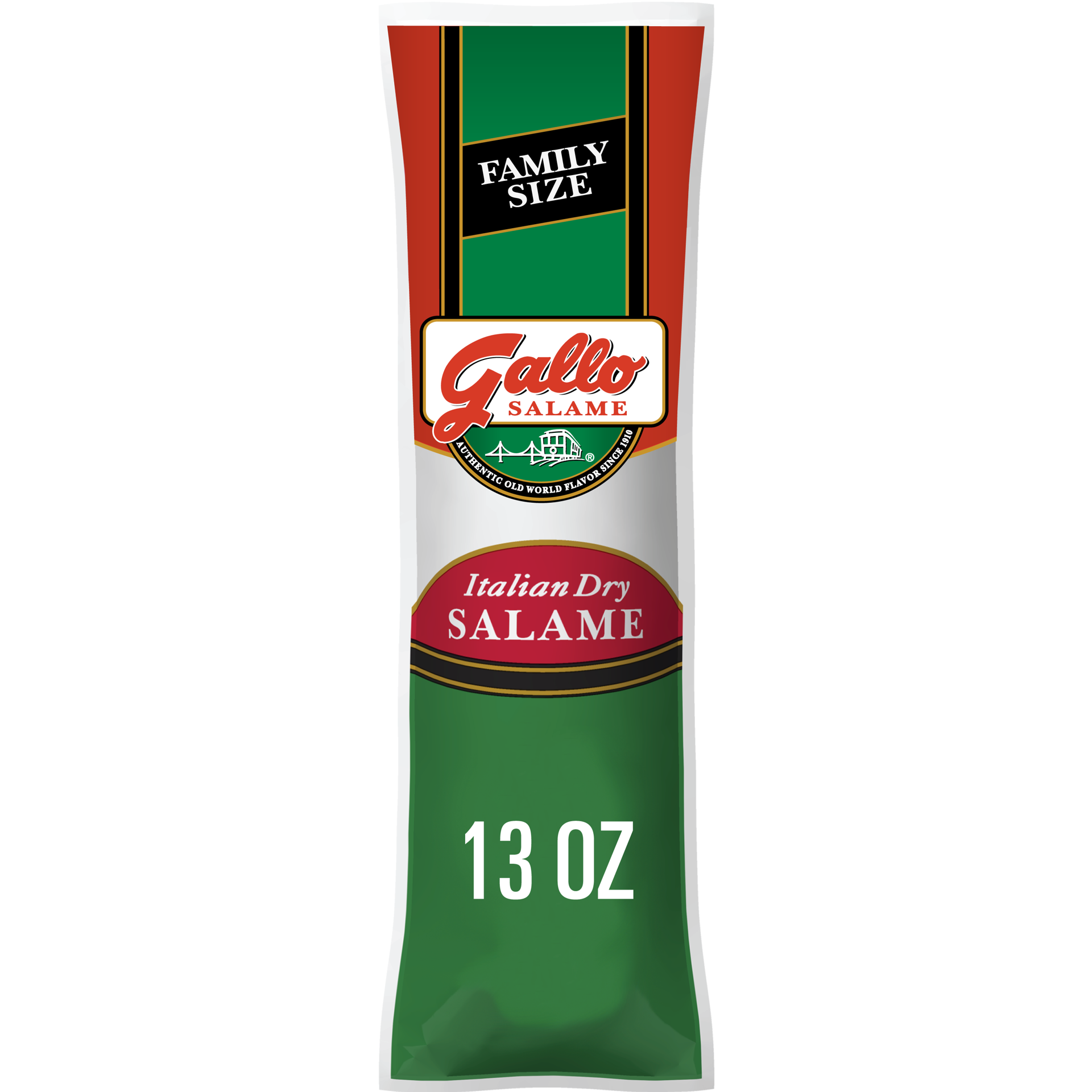 slide 1 of 8, Gallo Salame Italian Dry Salami Chub Deli Lunch Meat, Family Size, 13 oz, 368.54 g