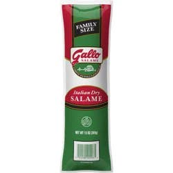 Gallo Salame Italian Dry Salami Chub Deli Lunch Meat, Family Size, 13 oz