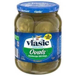 Vlasic Ovals Hamburger Dill Chips Pickles 32 fl oz