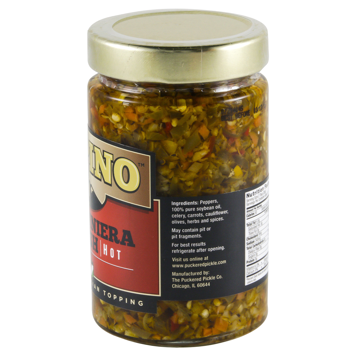 slide 2 of 4, Alpino Giardiniera Hot Relish, 12 oz