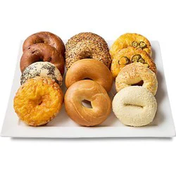 Bakery Tray Bagels Assorted - 12 Count