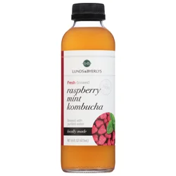 Lunds & Byerlys Raspberry Mint Kombucha 16 fl oz