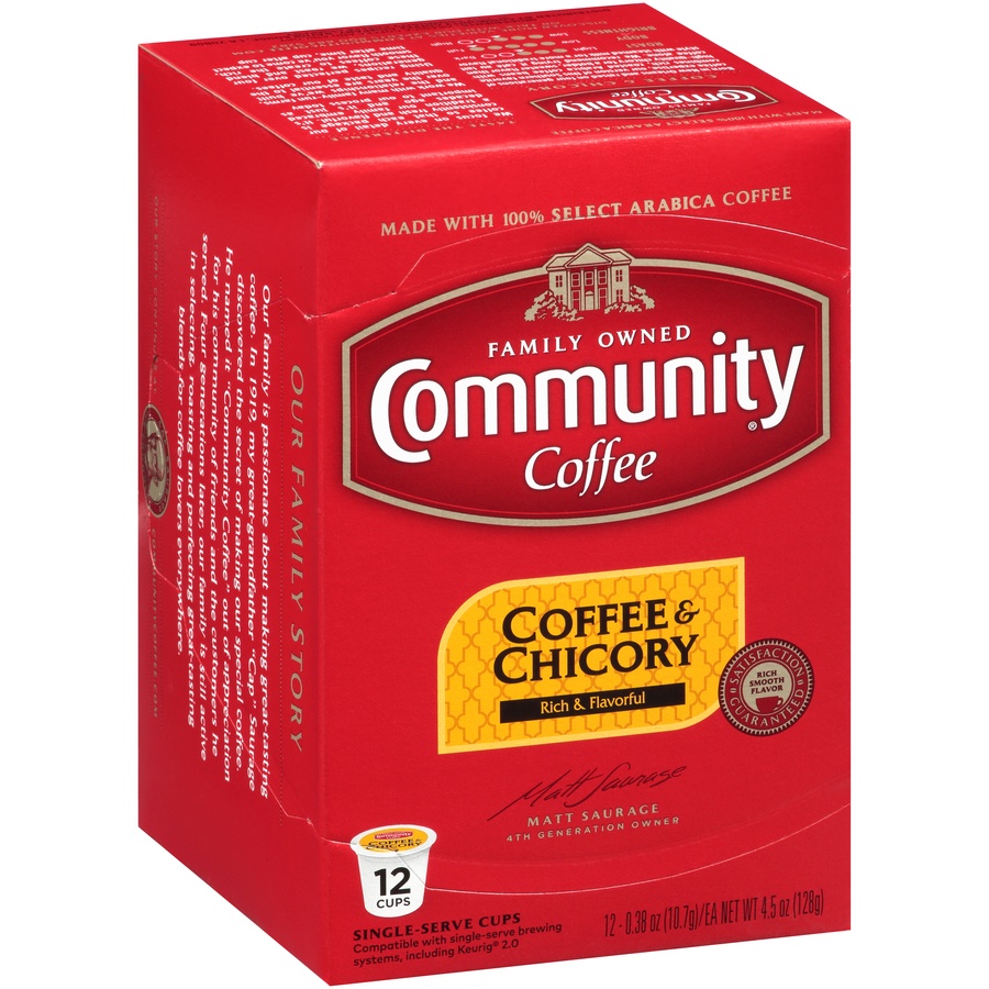 Community Coffee Chicory Singles K-Cups 12 ct | Shipt