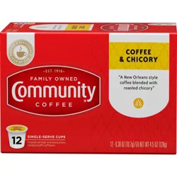 Community Coffee Coffee & Chicory, K-Cup Pods